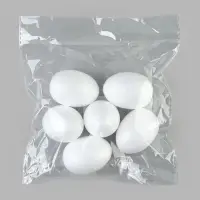 Яйцо из пенопласта, размер 5.5&times;3.5 см, 6 шт.