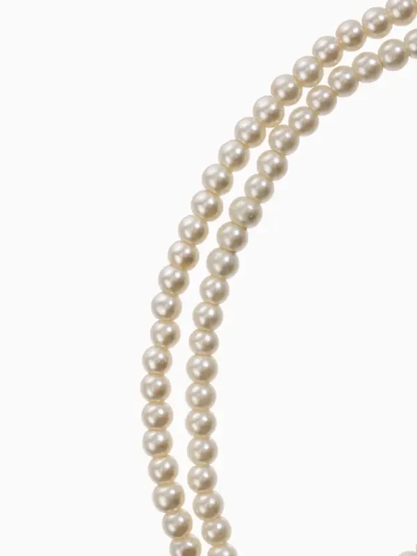 Бусы &laquo;Жемчуг&raquo;, узел, шар №2.6.8.10, цвет молочный, 60 см