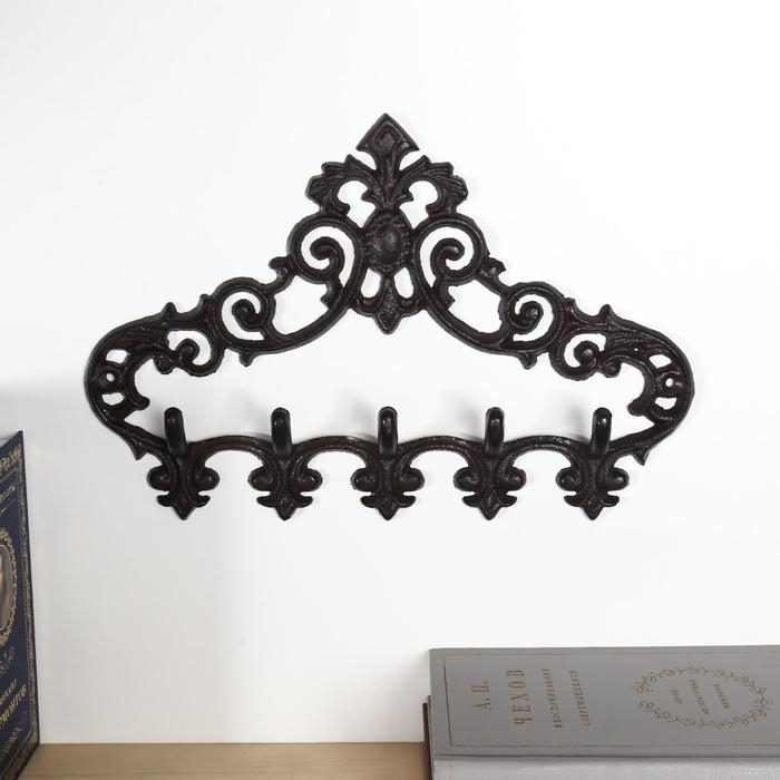 Крючки декоративные металл Крючки декоративные металл "Медальон с узорами" 23х32х4,5 см