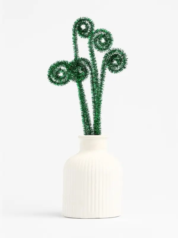 Синельная проволока &laquo;Блеск&raquo;, набор 50 шт., зелёная, 30 см