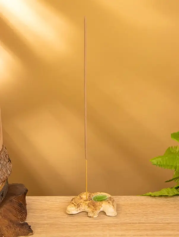 Подставка под благовония  Подставка под благовония "Слон" керамика, цв. бежевый, 7,5х6х1 см