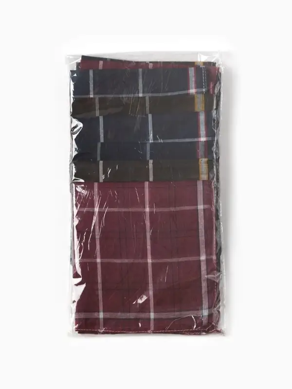 Платки носовые мужские Экономь и Я  Платки носовые мужские Экономь и Я "Клетка" 38*38 см, (набор 10 шт), рис. МИКС,100% пэ