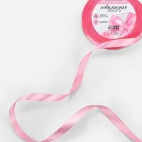 Лента атласная, 10 мм, 23&plusmn;1 м, нежно-розовая