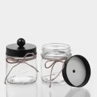 Аксессуары для ванной, 4 предмета, дозатор, стакан для щёток, банки 2 шт.