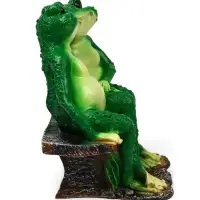 Садовая фигура из полистоуна &laquo;Лягушки на лавочке&raquo;, 32&times;20&times;30 см