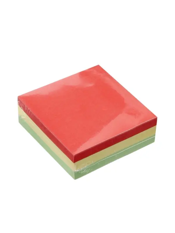 Блок с липким краем, 76&times;76 мм 300 листов, пастель, 3 цвета