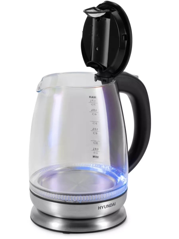 Чайник HYK-G8800 1,7л 2200Вт серебристый (стекло)