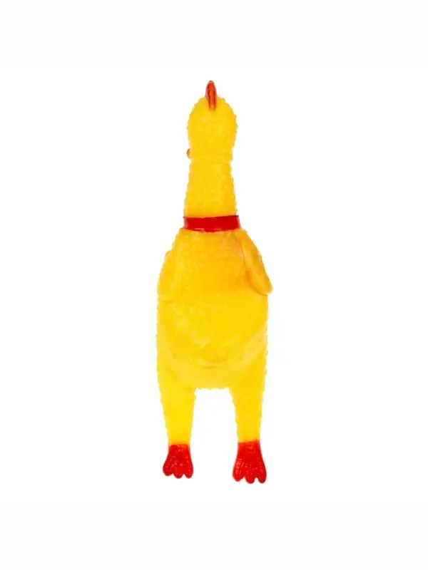 Игрушка для собак малая &laquo;Задумчивая курица&raquo;, 16.5 см, жёлтая