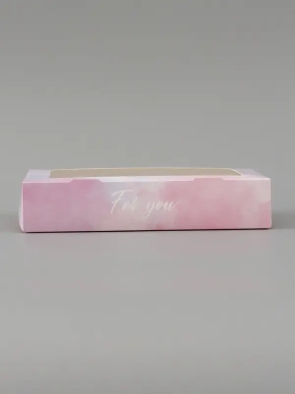 Коробка подарочная с окном &laquo;Для тебя&raquo;, 20&times;12&times;4 см, самосборная