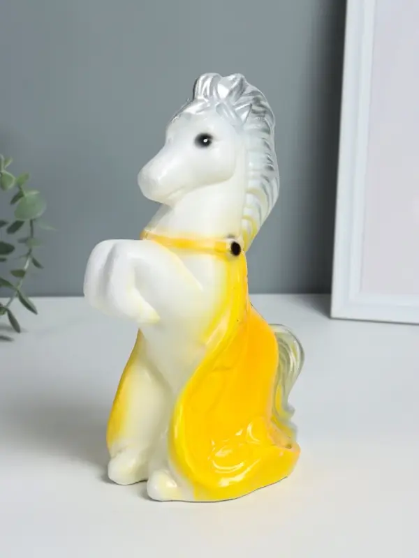 Копилка "Лошадка с попоном" высота 25 см, белый