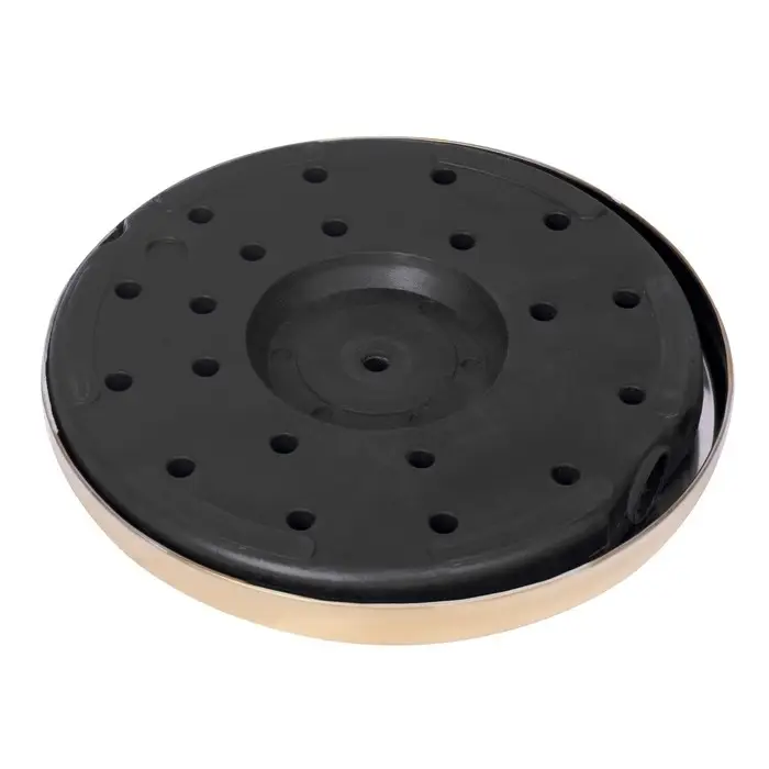 Стойка ограждения золотая, высота 95 см, d=5.1 см, напольный d=32 см Стойка ограждения золотая, высота 95 см, d=5.1 см, напольный d=32 см