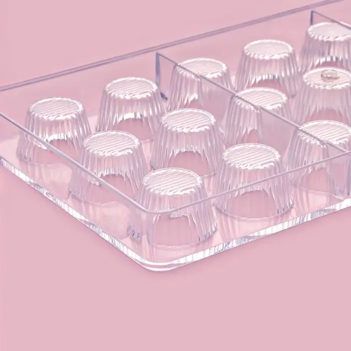 Форма для конфет и шоколада KONFINETTA &laquo;Конфетти&raquo;, пластик, 27.5&times;13.5 см, 21 ячейка, прозрачная