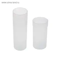Пенал-тубус Стамм Cristal, 45 х 195 мм, пластиковый, прозрачный, бесцветный