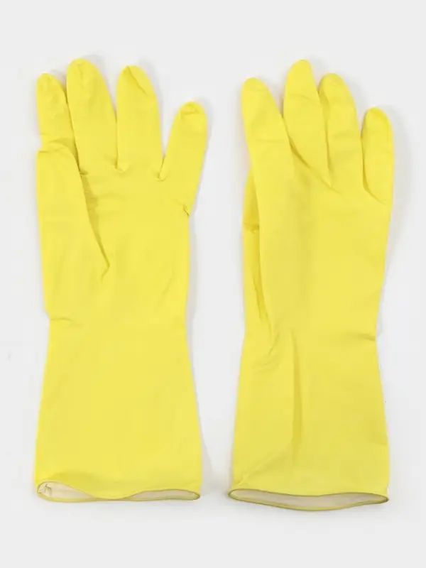 Перчатки хозяйственные Доляна, размер M, ХБ напыление, латексные, жёлтые