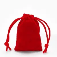Набор мешочков подарочных 50шт. бархатный &laquo;Классика&raquo;, 5&times;7, цвет красный (1145888)