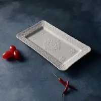 Блюдо керамическое сервировочное &laquo;Сьюзен&raquo;, 25.5&times;14 см, белое