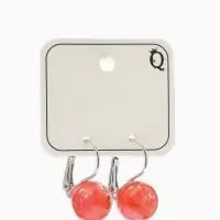 Серьги пластик "Шар №12" паталь, цвет МИКС в серебре