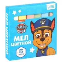 Мелки цветные школьные, 6 цветов, Paw Patrol