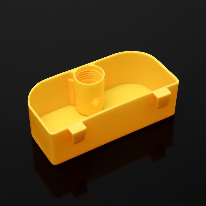 Поилка под бутылку для птиц внутренняя 14,3 х 6,8 х 4,5 см, жёлтая Поилка под бутылку для птиц внутренняя 14,3 х 6,8 х 4,5 см, жёлтая