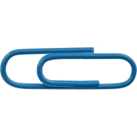 Скрепки КОМУС с полимерным покрытием, 28 мм, разноцветные,100 шт/уп