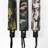 Зонт автоматический &laquo;23 февраля&raquo;, эпонж, 3 сложения, 8 спиц, R=48/55 см, d=96 см, МИКС