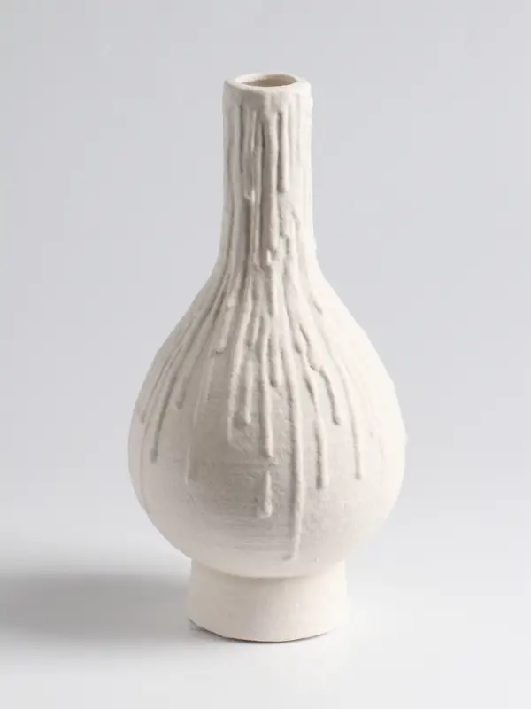 Ваза для цветов &laquo;Кристилис&raquo;, 22&times;10.5 см, керамика, белая