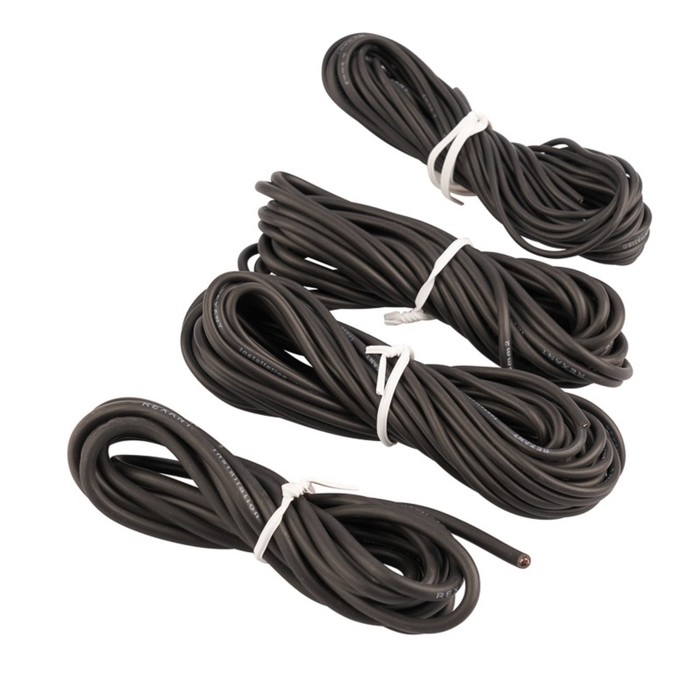 Набор автопроводов Rexant  Набор автопроводов Rexant "Ассорти" черный, 0,50 х 5 м; 0,75 х 5 м; 1,50 х 3 м; 2,50 х 2 м