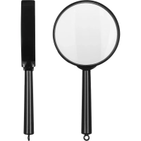 Лупа Attache, увеличение х6, диаметр 60мм, цв.черный, карт/кор.