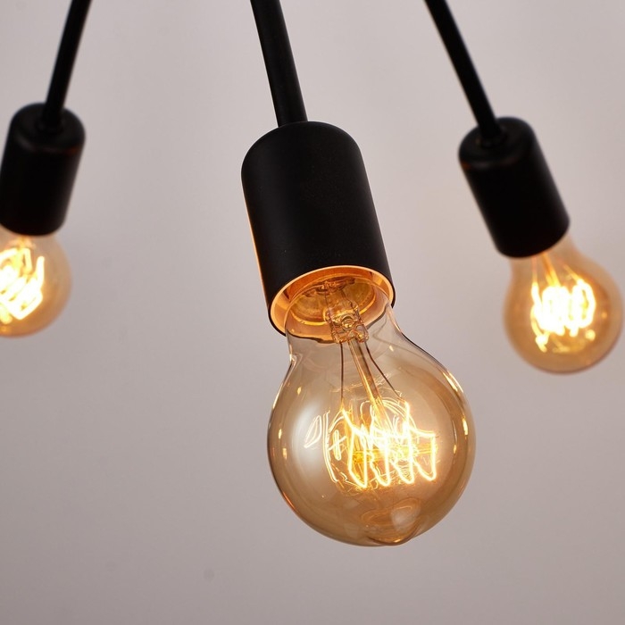 Люстра  Люстра "Узел" E27 5х40Вт черный 54х54х40 см