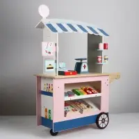Игровой деревянный набор &laquo;Продуктовая лавка. Мечта&raquo;, на колёсах, 74&times;30&times;102 см
