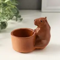 Подставка для мелочей &laquo;Капибара&raquo; 8&times;9&times;6 см, гипс