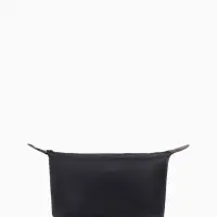 Косметичка простая на молнии, маленькая, чёрная