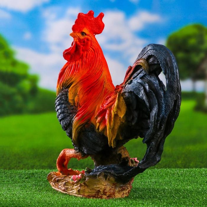 Садовая фигура Садовая фигура "Петух андалузский" 46х42х23см