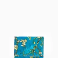 Кошелёк женский на кнопке, 10&times;1.5&times;8 см, с цветочным принтом, зелёный