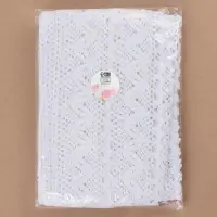 Кружево вязаное, 65 мм &times; 10&plusmn;1 м, белое