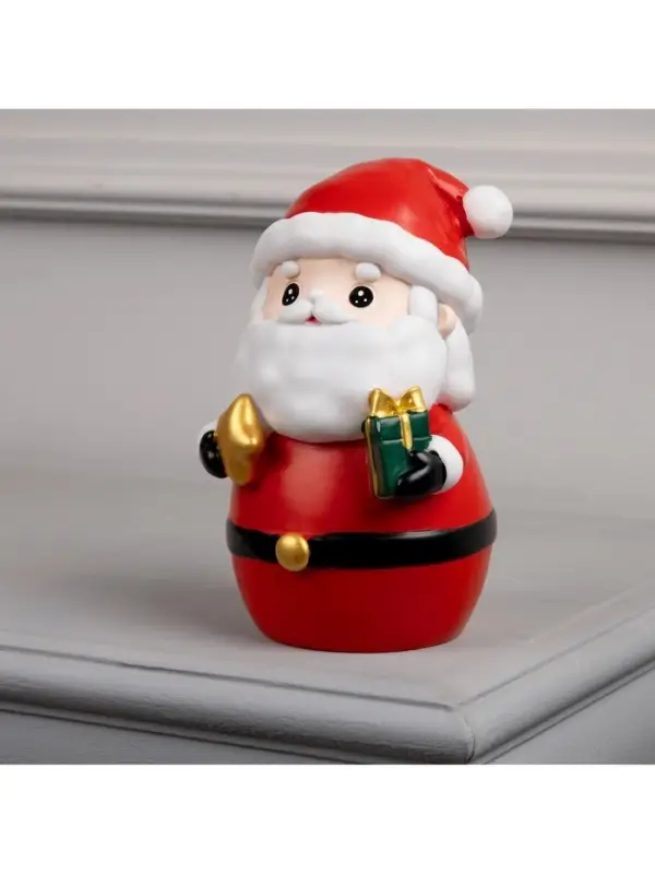 Светодиодная фигура &laquo;Дед Мороз&raquo; 8&times;19&times;8 см, пластик, от батареек LR44&times;3, свечение тёплое белое