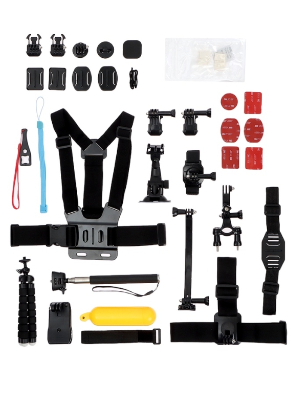 Набор аксессуаров для Экшн-камеры, 50 предметов, сумка для хранения Набор аксессуаров для Экшн-камеры, 50 предметов, сумка для хранения