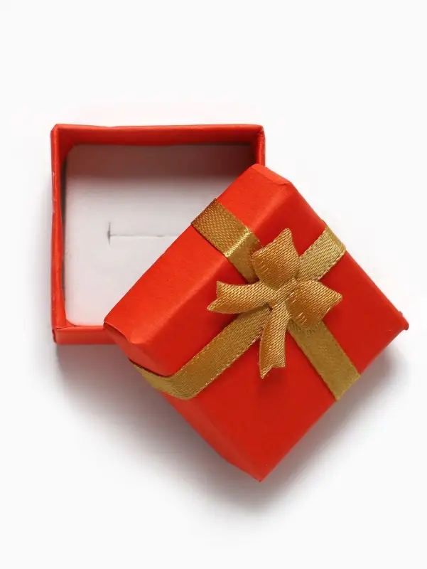 Коробочка подарочная под кольцо «Неон», 4×4 см, МИКС, вставка белая Коробочка подарочная под кольцо «Неон», 4×4 см, МИКС, вставка белая