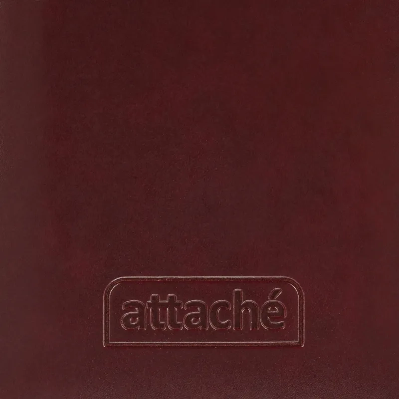 Еженедельник датированный 2026 АТТАСНЕ 64л, 90х160мм,карм.верт,Каньон бордо