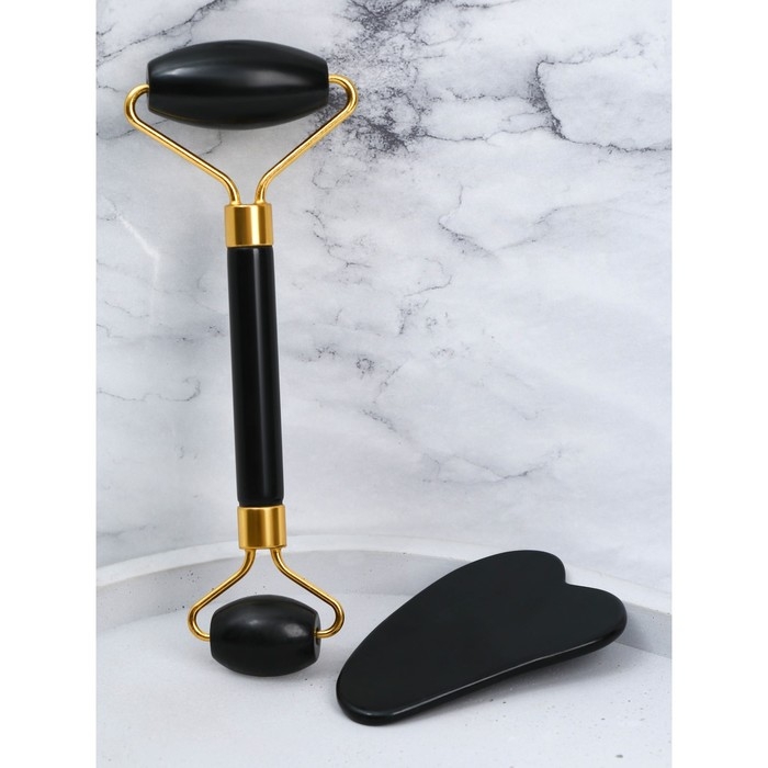 Массажеры гуаша для лица «Всё исполнит Новый Год!», набор 2 шт