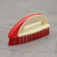 Щётка утюжок для уборки Доляна, с ручкой, пластик, хозяйственная, 17&times;6&times;8.5 см, МИКС