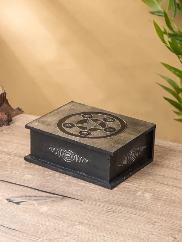 Шкатулка Шкатулка "Цветок жизни" 19х15х7 см, МДФ