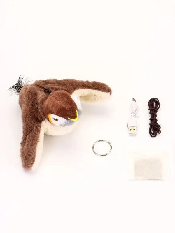 Интерактивная игрушка для кошек  Интерактивная игрушка для кошек "Воробей", коричневый