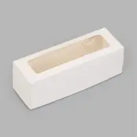 Коробка самосборная с окном, 15&times;5&times;5 см, белая