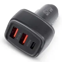 Автомобильное ЗУ AVS UC-742, 2 USB/1 PD Type-C, 6.5 A, 42.5 Вт (A07317S)