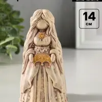 Фигурка декоративная &laquo;Берегиня Лунница&raquo;, гипс, 14&times;7 см, слоновая кость