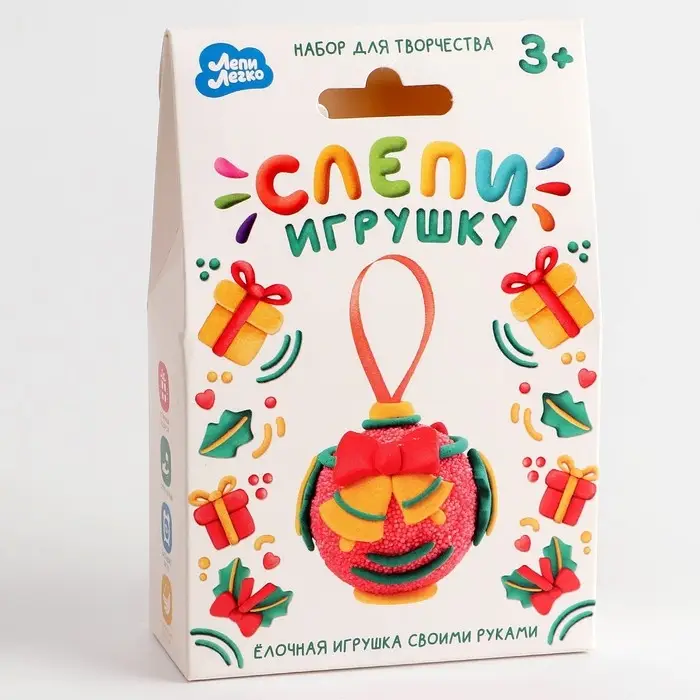 Лёгкий пластилин «Лепи легко», набор «Слепи игрушку» красный Лёгкий пластилин «Лепи легко», набор «Слепи игрушку» красный