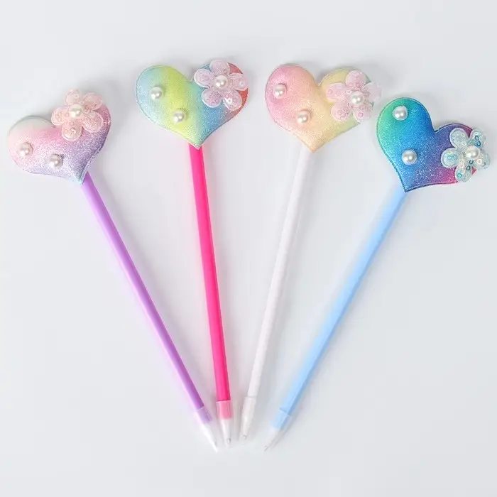 Ручка «Радужное сердце», синие чернила, МИКС Ручка «Радужное сердце», синие чернила, МИКС