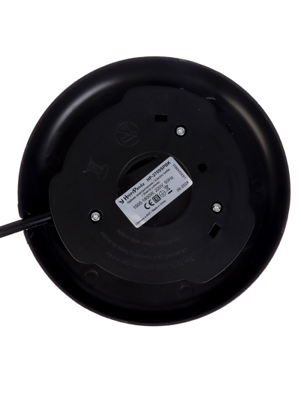 Чайник электрический Happy panda HP-2709SPBK, стекло, 1.8 л, 1800 Вт, чёрный Чайник электрический Happy panda HP-2709SPBK, стекло, 1.8 л, 1800 Вт, чёрный