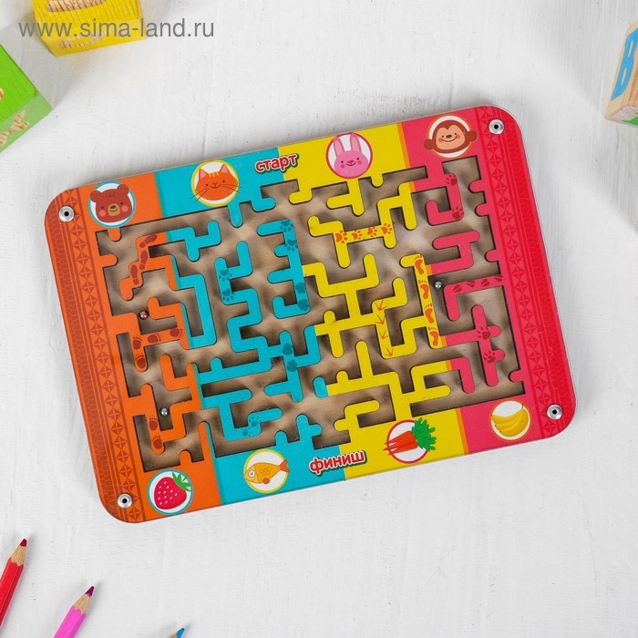 Лабиринт маленький «Зверушки и их любимое лакомство» Лабиринт маленький «Зверушки и их любимое лакомство»